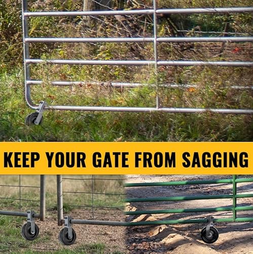 LIBEROLL Roda De Portão Para Suportar Portões De Balanço De Metal Com Armações De Portão De 1-5/8