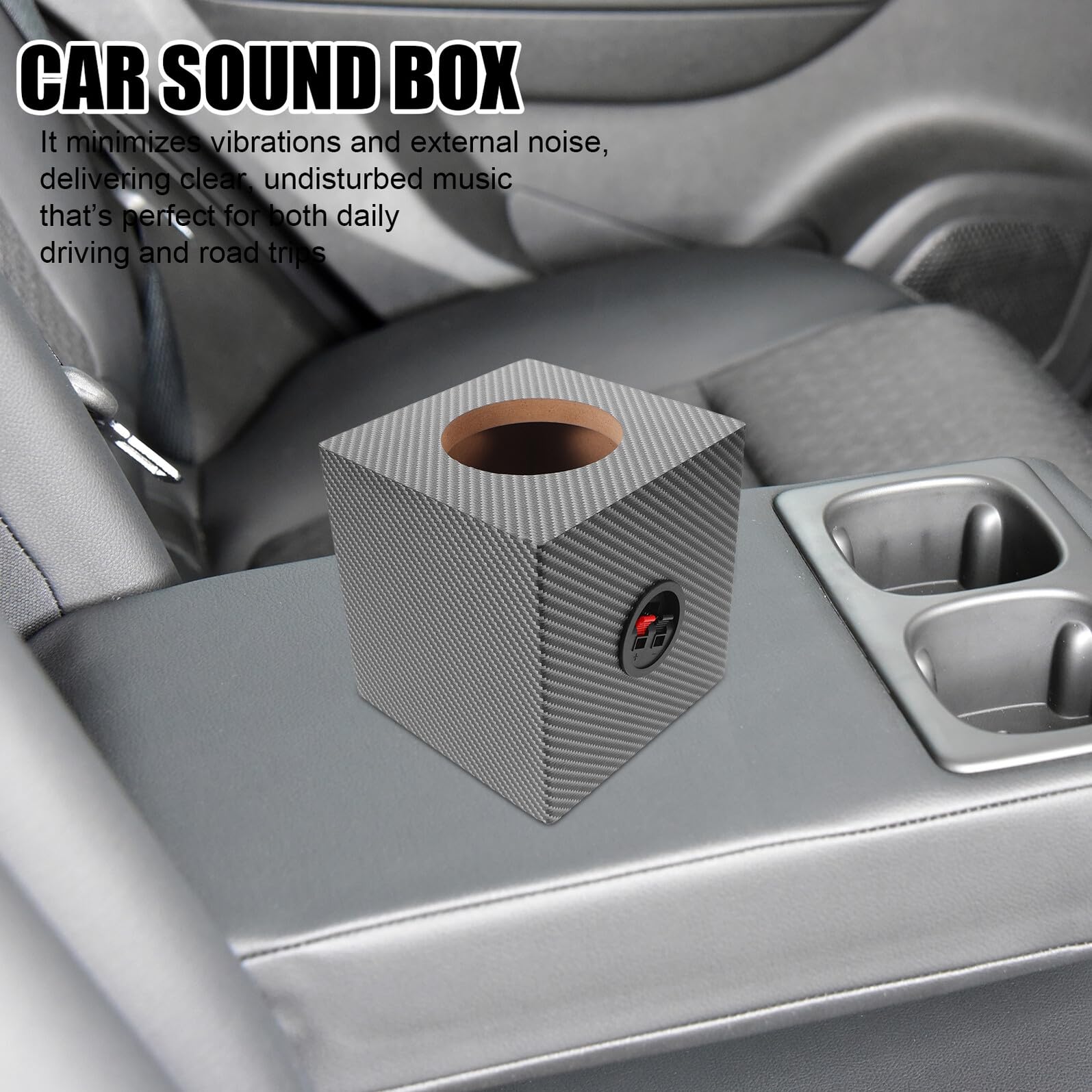 Cassa Subwoofer Auto in Legno Sigillata con Isolamento Acustico Box Speaker Portatile per Upgrade Audio Te Riduzione Rumore e Bassi Potenziati