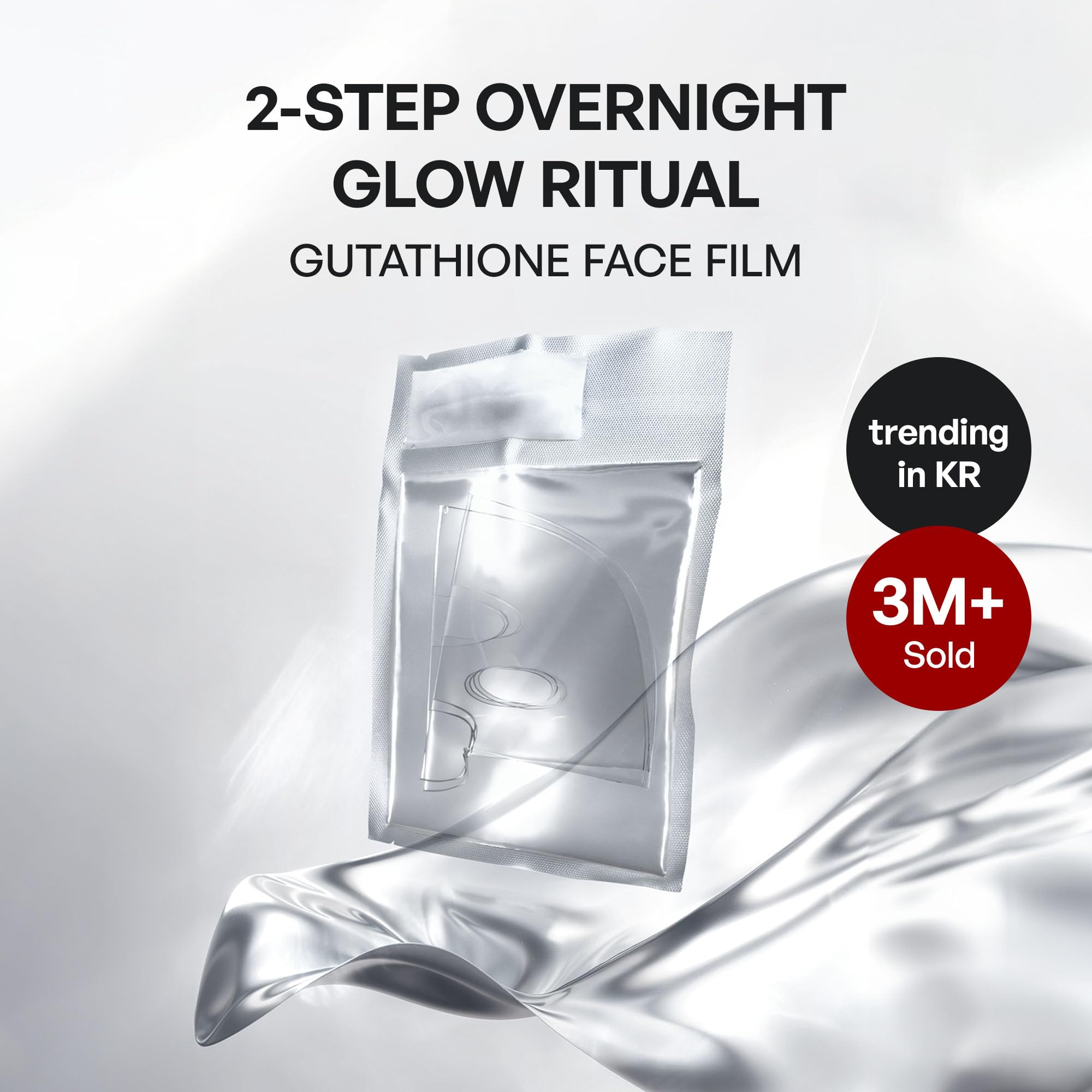 House of B Glutathione 2-Step Overnight Collagen Hydrogel Face Mask