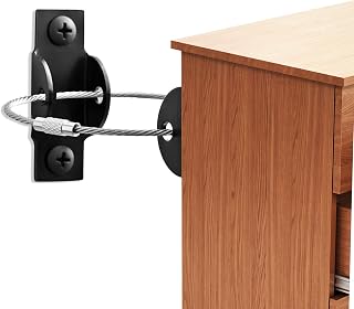 Furniture Anchors Keep your little ones safe with our furniture anchors baby proofing kit. Includes cabinet locks for babies and wall anchors for anti-tip protection (8)