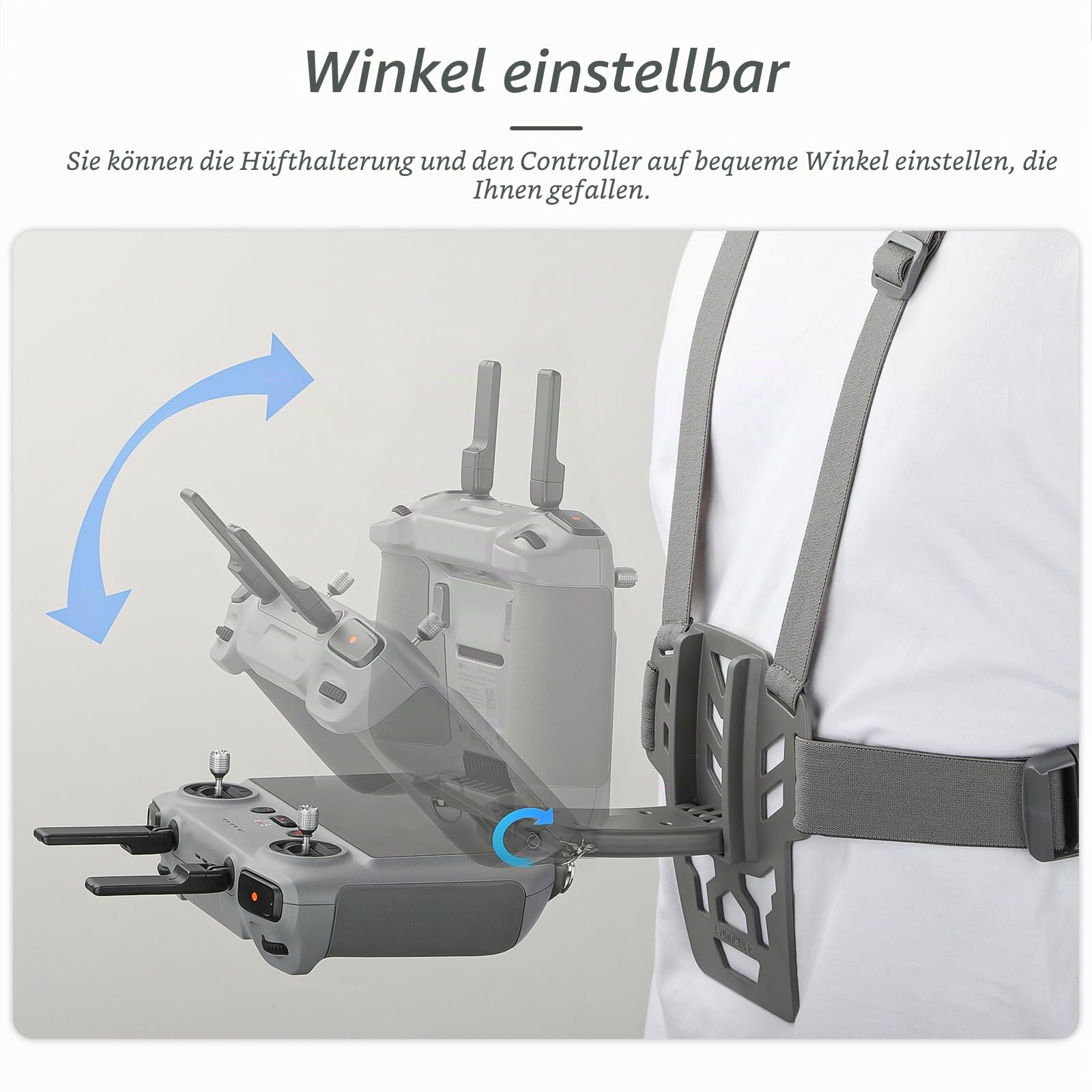 Für DJI RC 2/1 Fernbedienung Brustgurt Unterstützung Halterung, Mini 4 Pro/Mini 3 Pro/Mavic 3 Pro/Air 3 Drohne Zubehör Fernbedienung Halterung, Freihände Taille Unterstützung
