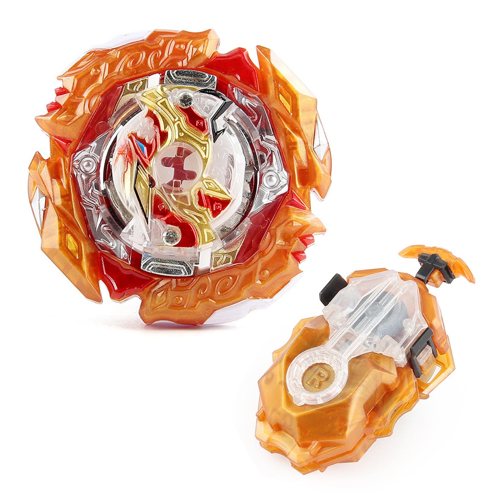 Battling Tops Burst Battle B-205 Guilty Longinus Kr MDS-2 Gyro Toys for Kids with B-184 Custom Bey Launcher