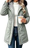 Cethrio Long Puffer Coat Women Sherpa Lined – product photo 5 of 6