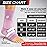 Sleeve Stars Ankle Brace for Women & Men, Ankle Wrap for Sprained Ankle, Compression Sleeve for Plantar Fasciitis Relief, Easy Customizable Support: w/Removable Strap (Single/L:12-13/Baby Pink)