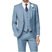 Mens 3 Piece Suit Slim Fit Suits for Men Wedding Formal Business Suit One Button Groom Prom Tuxedo Dinner Party