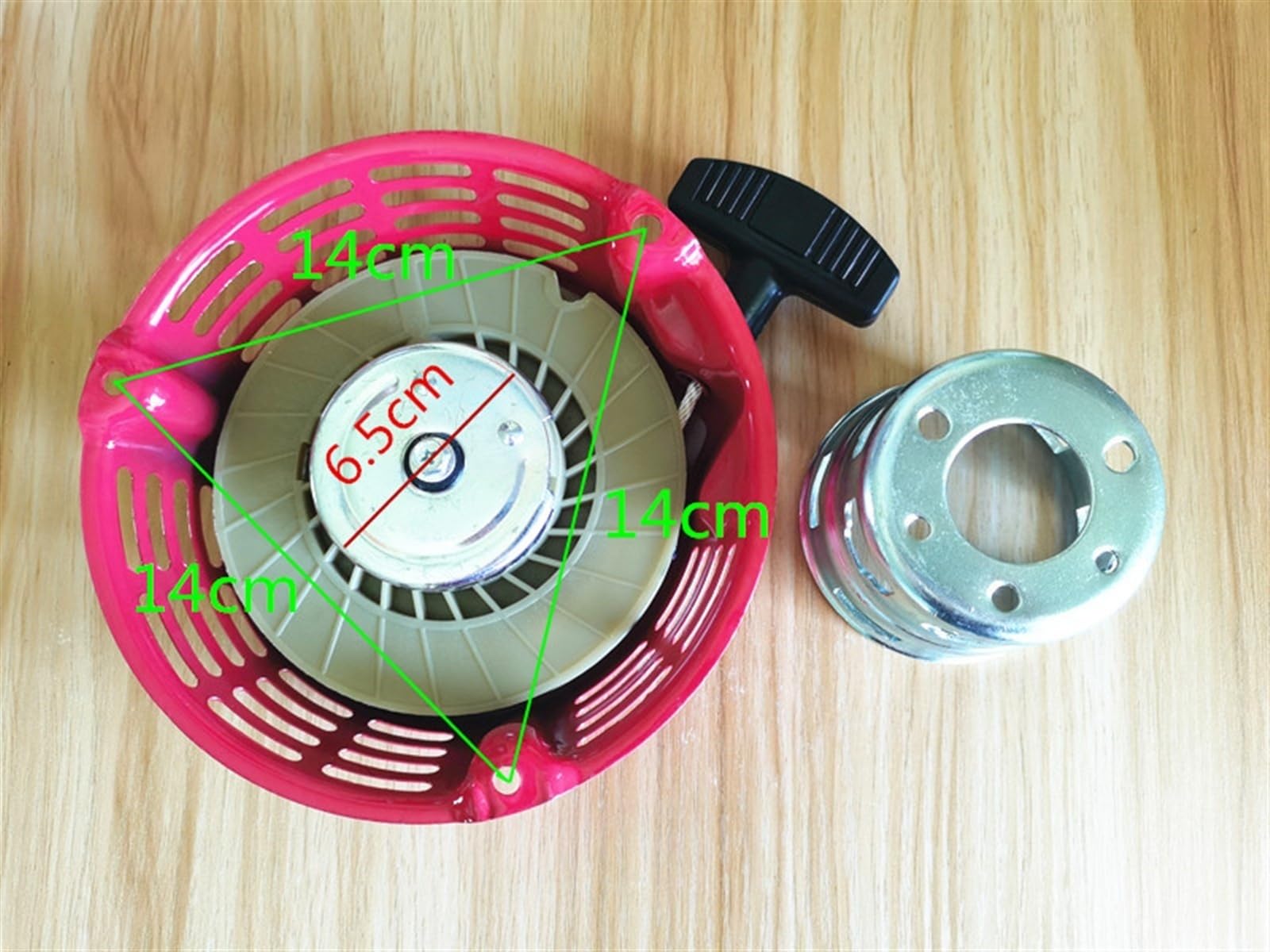 DUNLAP Avviamento a Strappo G200 e Tazza Adatta for G150 G300 GV150 GV200 e Altri 4~6,5 HP Cricchetto in Acciaio Riavvolgi avviamento a Strappo Maniglia Gruppo Fune