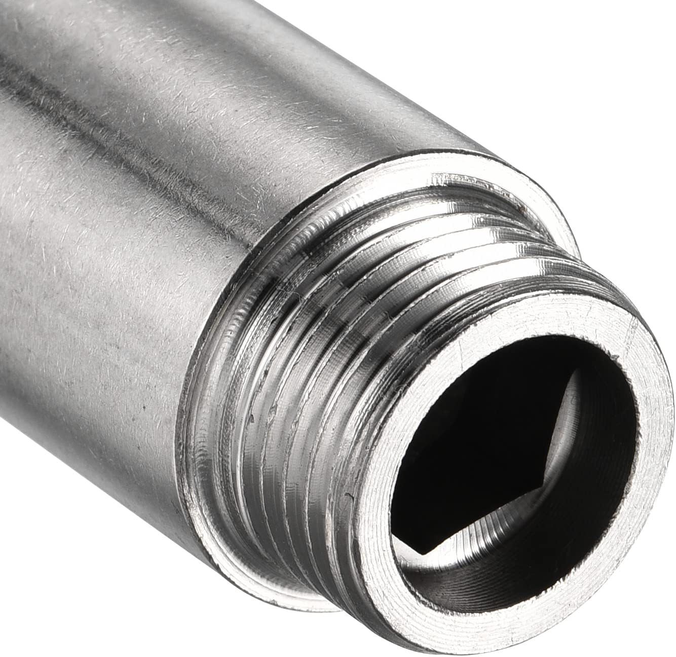 MECCANIXITY Shower Head Extension Arm, Stainless Steel Extension Pipe Fitting 40mm G1/2 Female to G1/2 Male Thread Coupling Adapter Connector Pack of 3