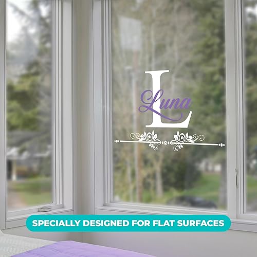 Miniatura 3 de Calcomanía de pared personalizada con nombre e inicial, decoración de bebé, calcomanía mural para decoración del interior del hogar, automóvil,