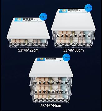 6-176 Egg Incubator Fertilized Duck Egg Hatching Chicken Egg Incubator Automatic Tutomatic Egg Turning Brooder (24pcs Single Supply) (9pcs Double supply)