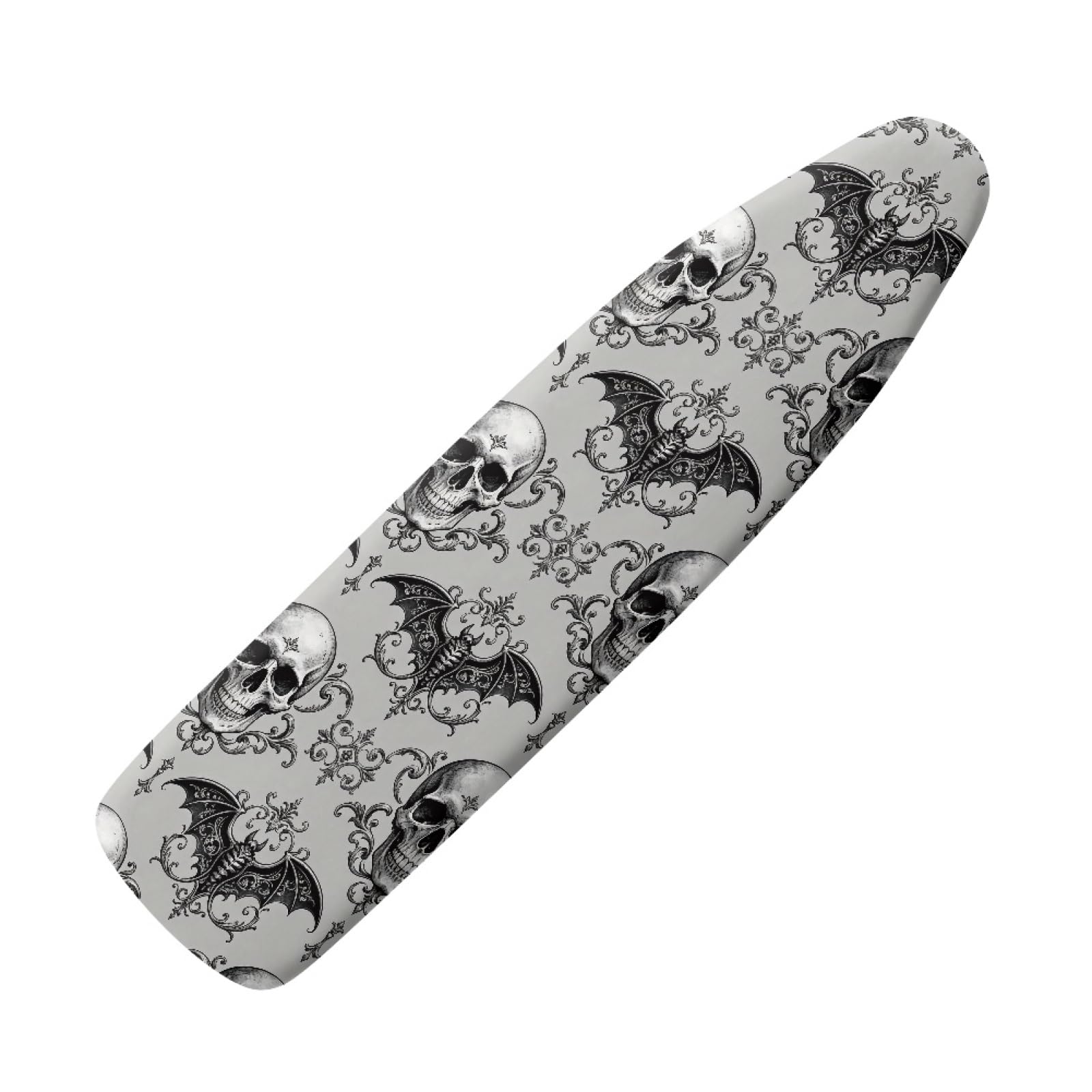 Rwmmla Black Bat Ironing Board Covers 110X30 Heat Reflective Cotton Polyester Blend, Elasticated Drawstring Fastening, Scorch Resistant For Steam Iron110x30cm/43X12in