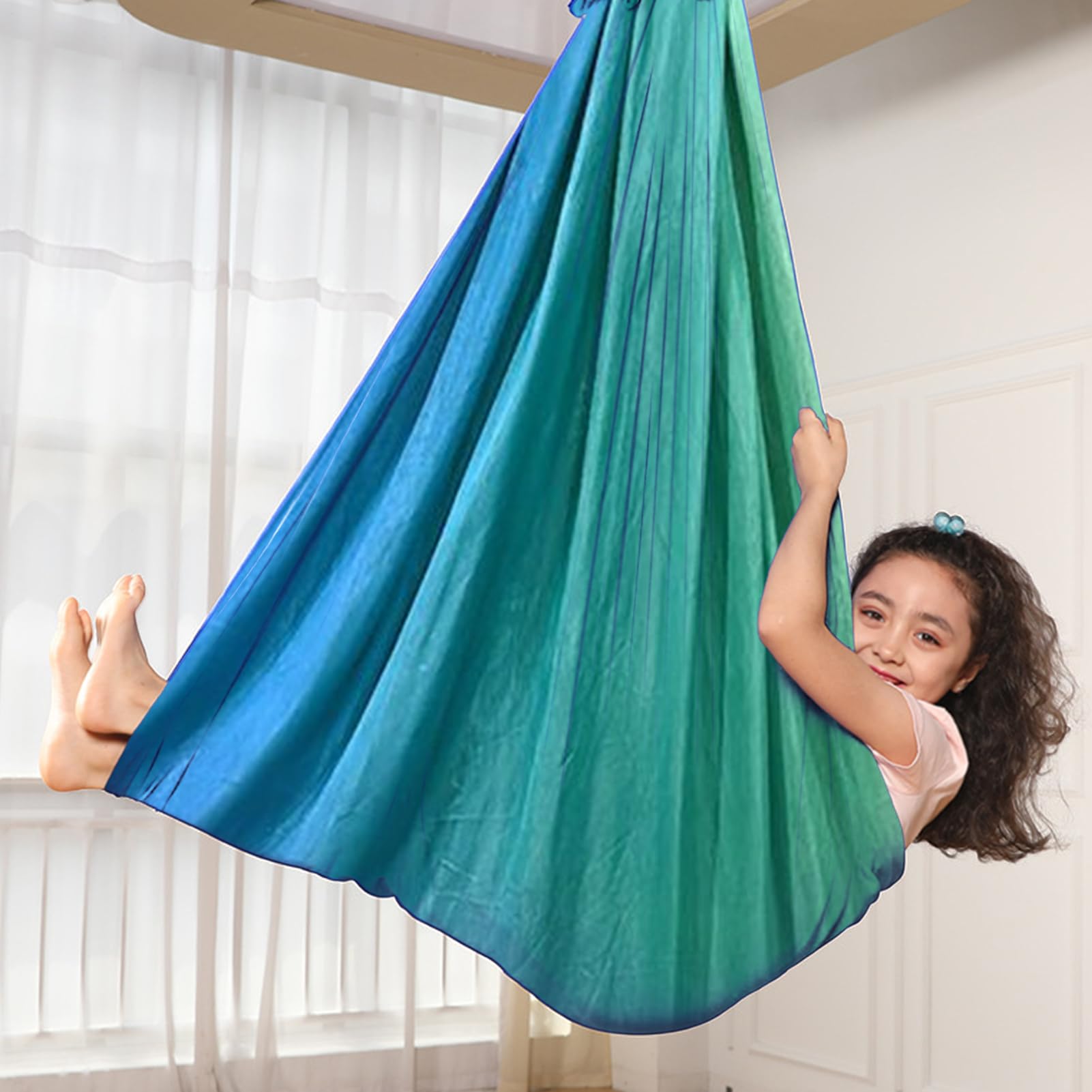 Tissus De Gymnastique,Hamac Sensoriel pour Adultes | Hamac Léger Pour Fitness Sensoriel Étirable Pour Exercice Hommes Femmes En Intérieur Extérieur Et Salle De Sport