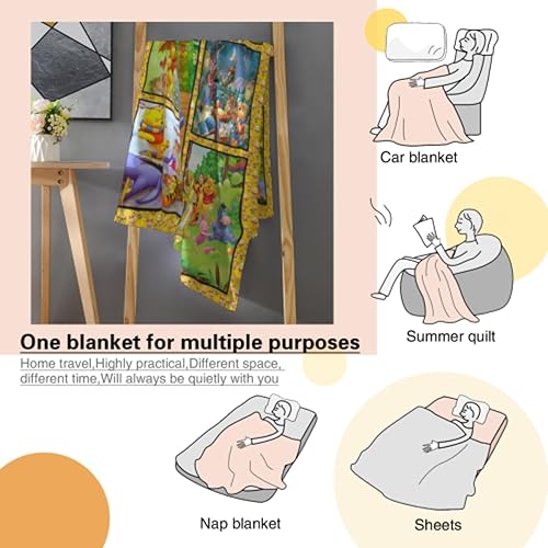 Miniatura 5 de Manta de oso lindo 3D, manta de franela súper suave para sofá, sala de estar, dormitorio, regalos para niñas y niños, 60 x 50 pulgadas