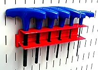 Vista 12 de Juego de accesorios ranurados Wall Control para estación de trabajo, Rojo, KT-400-WRK R