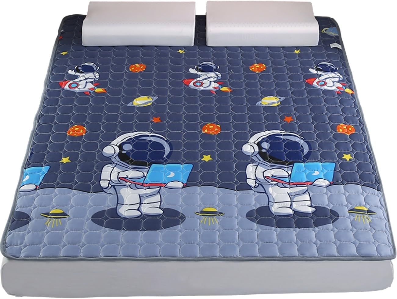 Cooling Mattress pad, Soft to The Touch, Cooling, 120 * 200cm, Half-Size Mattress pad, Plain, with Elastic at The Four Corners, Smooth (Color 6, 90 * 200cm)