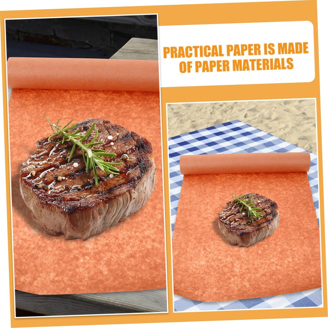 Butcher Paper Roll Non Stick Brown Paper for Baking Air Fryer