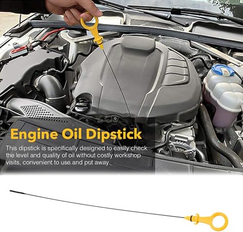 Miniatura 5 de Indicador de nivel de aceite del motor para Audi A3 2008-2013 2009-2017 A4 A5 Quattro 2011-2015 Q5 2012-16 Q3  Passat B6 Jetta Reemplazar la varilla