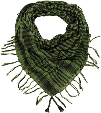Unisex Chequered Arab Arafat Shemagh Kafiyah Desert Style Scarf Throw