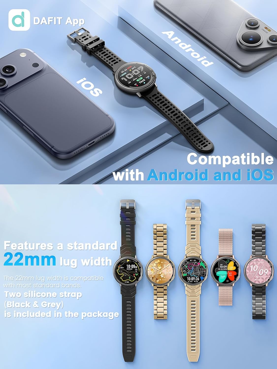 GPS Smart Watches for Men, 1.39" AMOLED Screen Smartwatch, Bluetooth Call/100+ Sport Modes/GPS/Compass/Heart Rrate/Blood Pressure, Fitness-Tracker, Smartwatch for Android iPhone(Gray& Black) 8 71KuTkOPUeL. AC SL1500