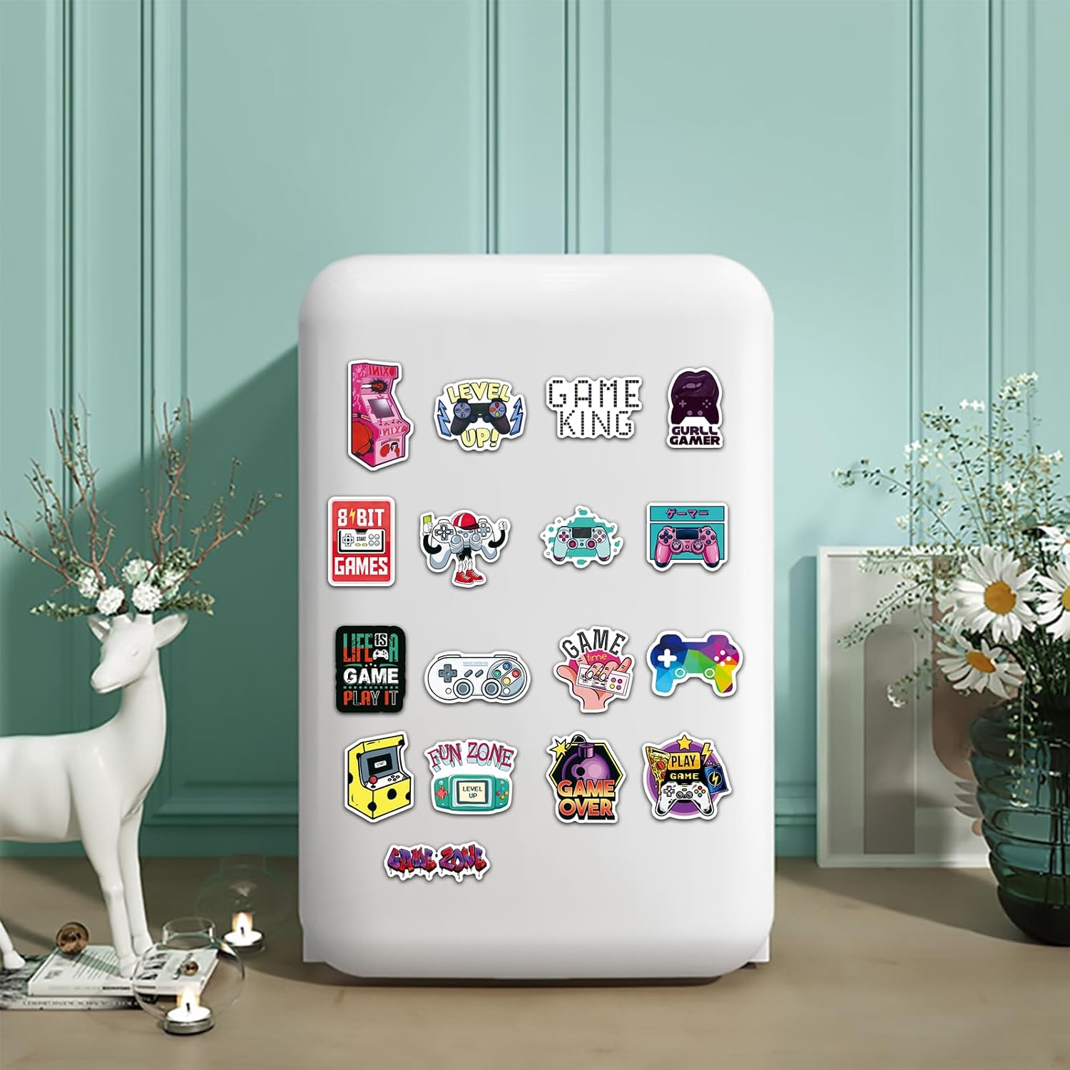 100PCS Video Games Stickers, Vinyl Games Decals for Water Bottle image 5