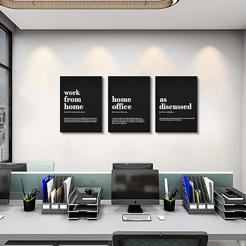 Vista 171 de Lienzo enmarcado, arte para pared con cita de éxito, póster grande negro, impresiones motivacionales, definición de fracaso y ejecución, impresión