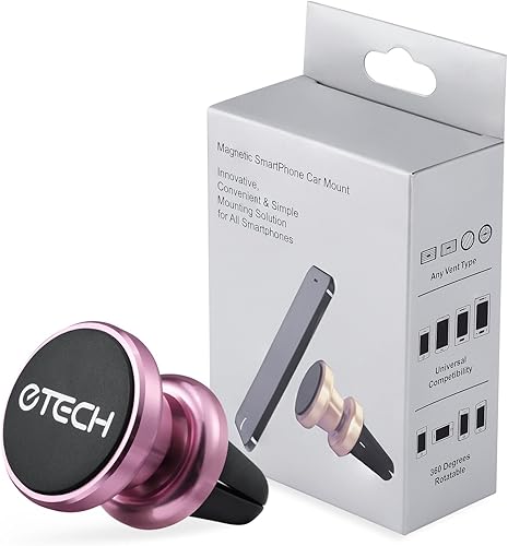 Miniatura 9 de eTECH Soporte magnético para teléfono para automóvil, montaje magnético universal para iPhone X / 8 Plus / 7 / 6S / 5S, Galaxy S5 / S6 / S7 / S8 /