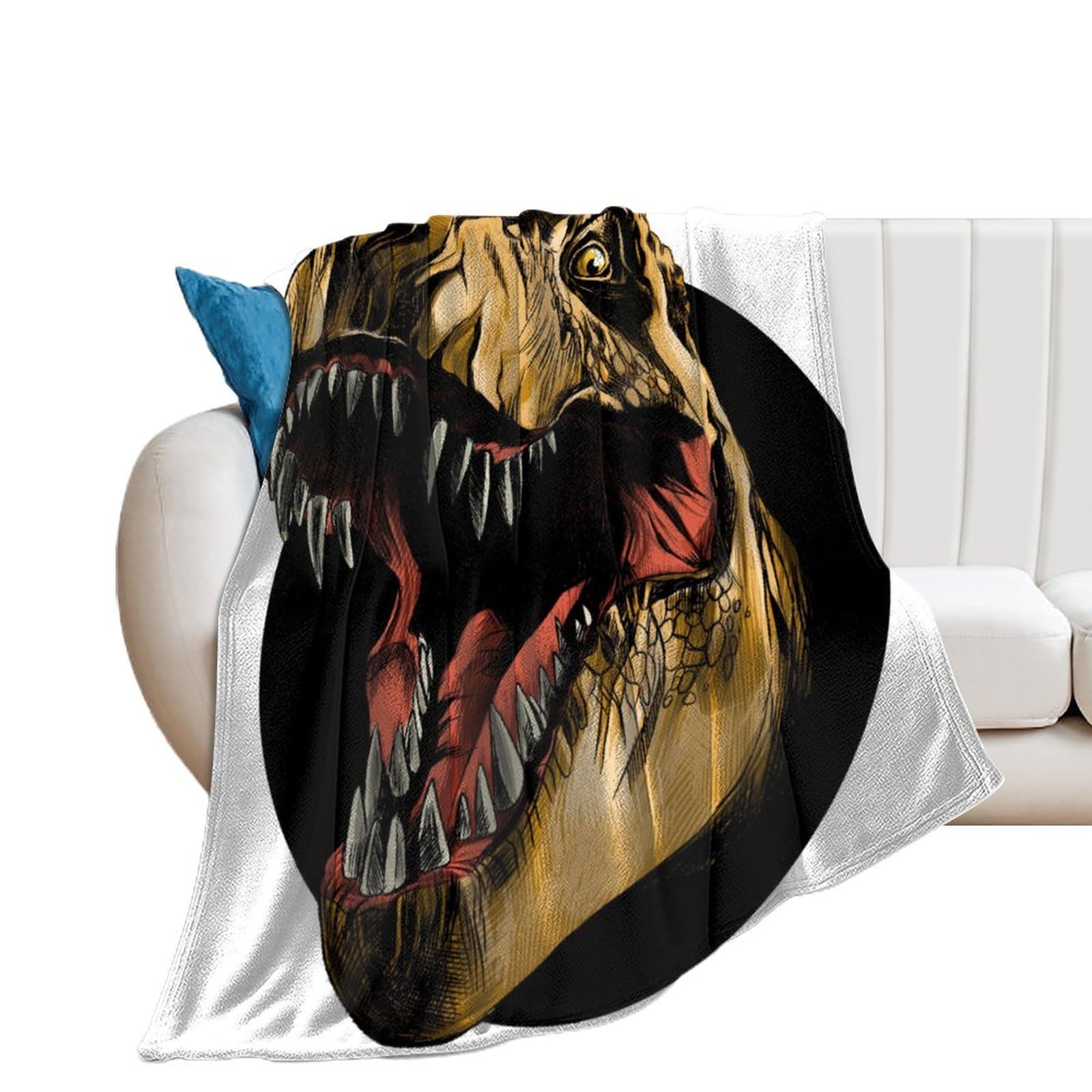 Couverture dinosaure chaude pour des soirées cocooning réussies