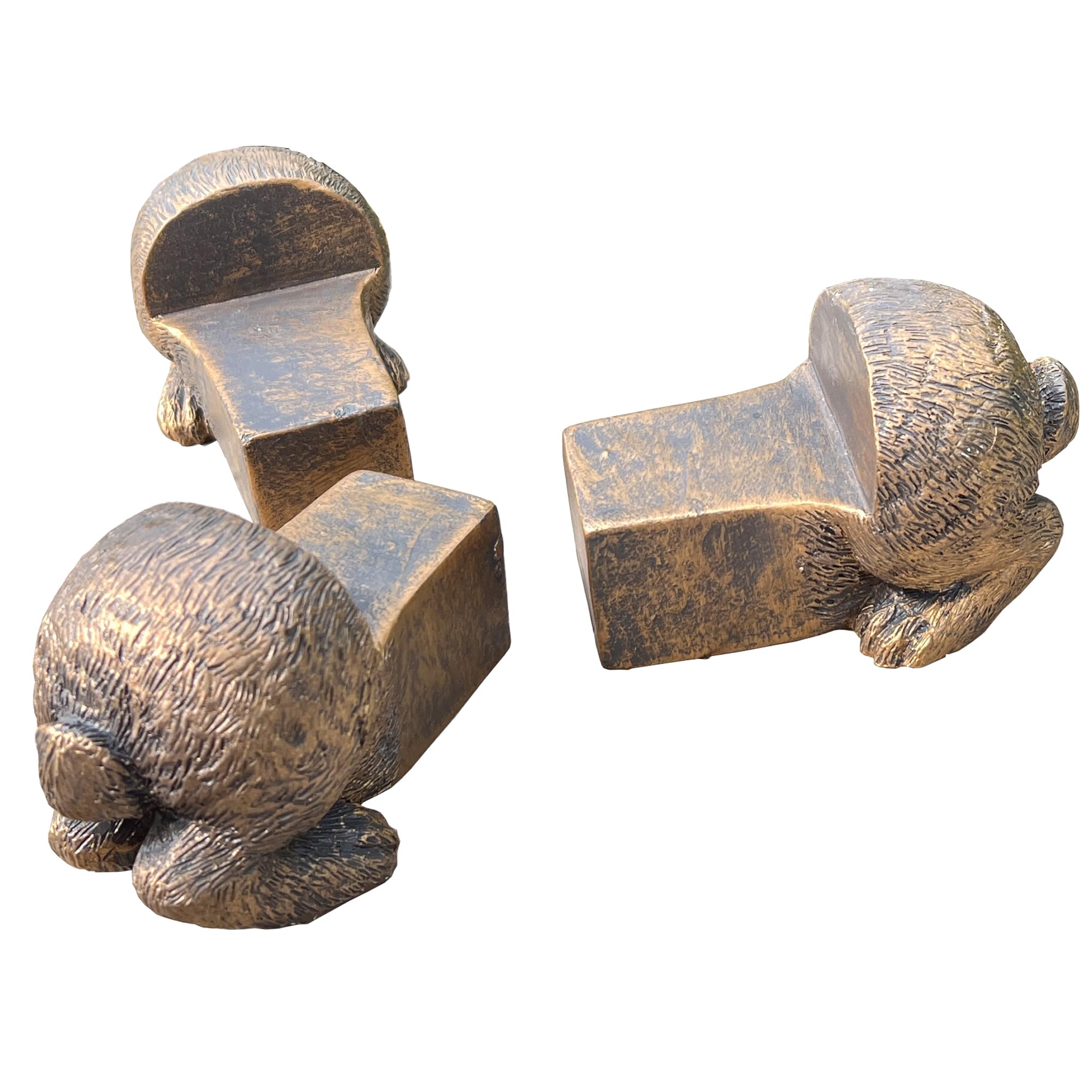 Alfie Francis Set of 3 Rabbit/Hare Bums Bottoms Plant Pot Feet Risers Animal Garden Ornament Outdoor Indoor for the Home Decor House