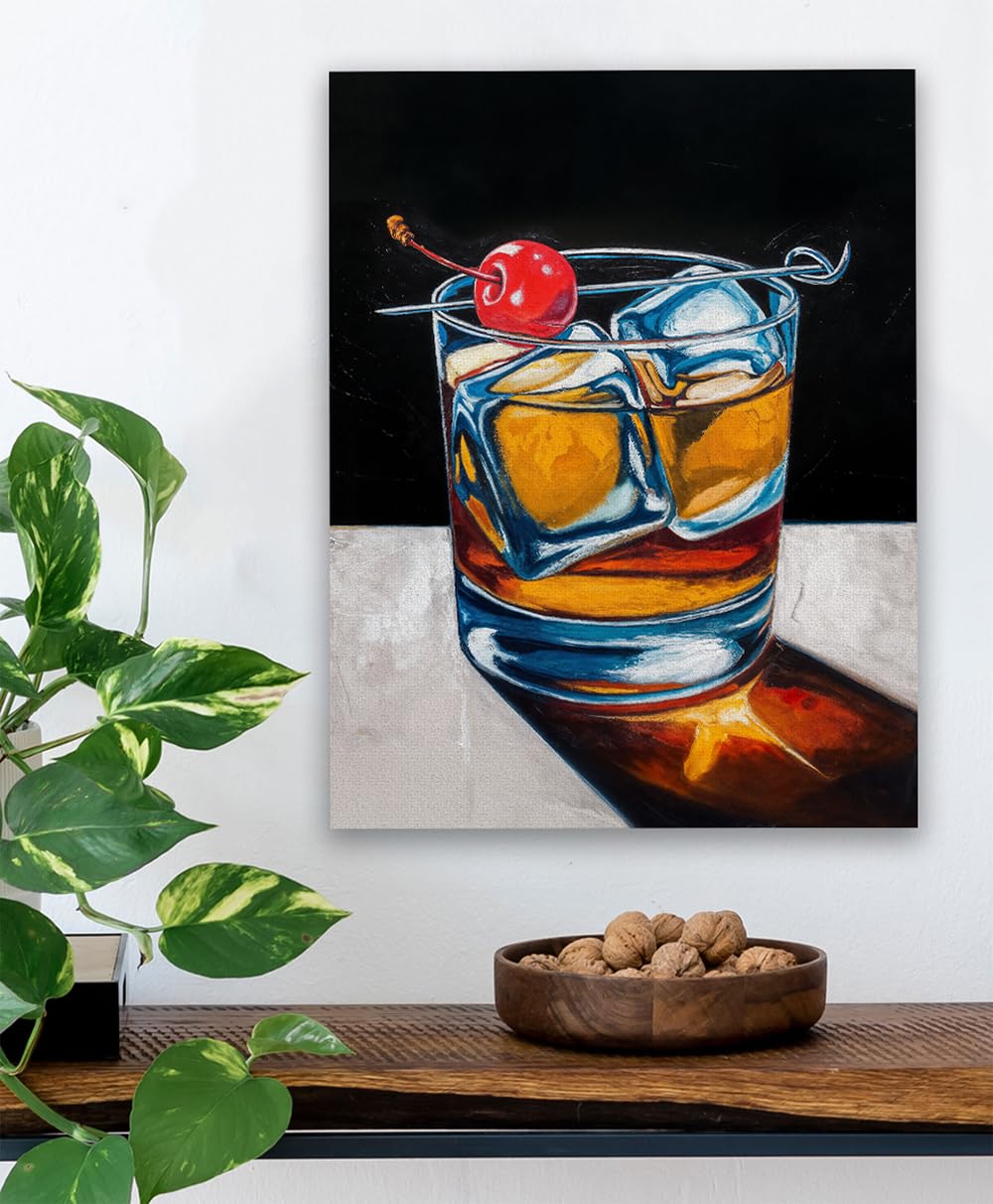 Amazon.com: The Old Fashioned Way Whiskey Cocktail Wall Art
