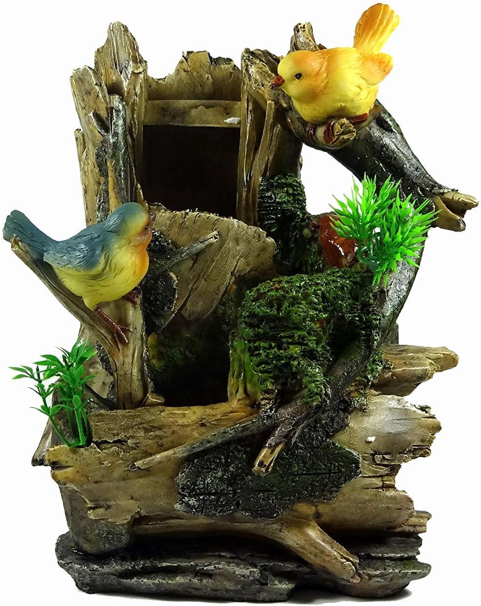 Tabletop Fountain Indoor Fountain Birds Looking at Waterfall