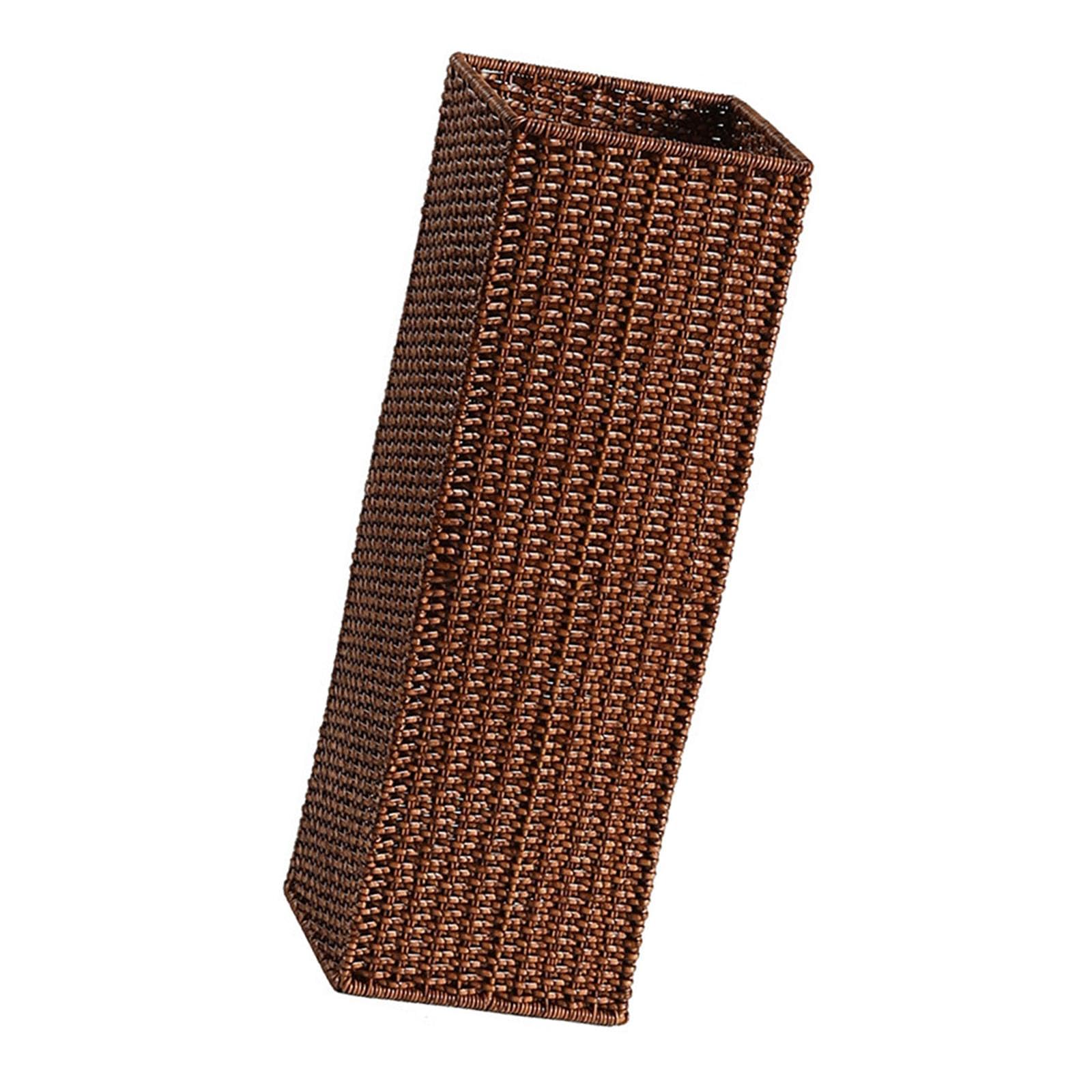 de Mimbre, Cesta de Almacenamiento, Soporte para Moderno, Ligero Y Multiusos, Ideal para Pasillos Y Oficinas, 20 Cm X 20 Cm X 58
