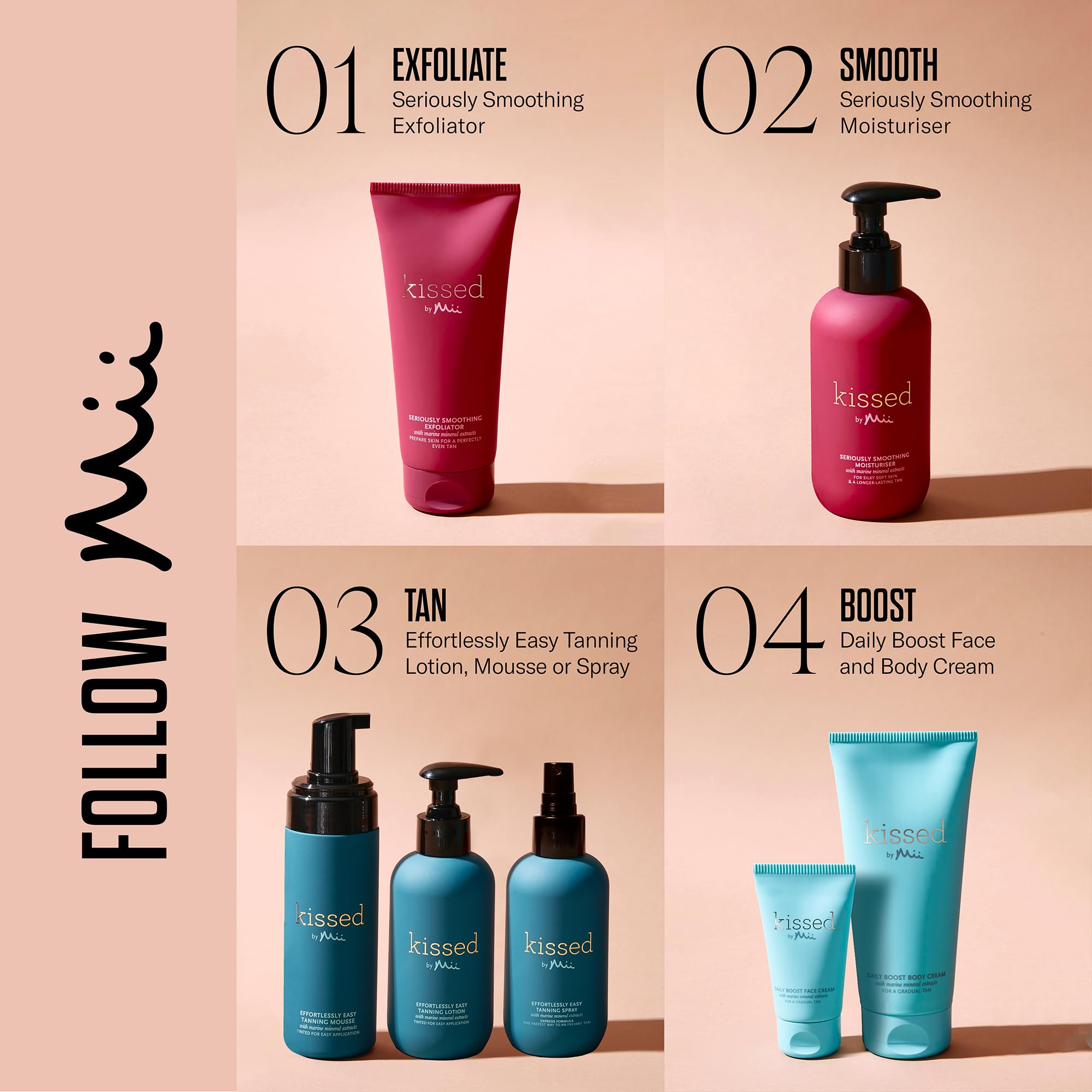 Mii Cosmetici Kissed Easy Abbronzante Mousse Dark 150 ml