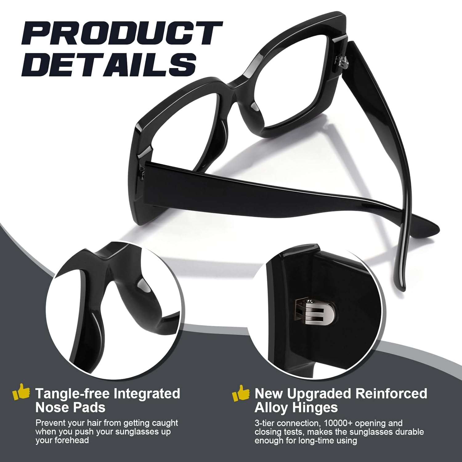 GQUEEN Óculos de sol femininos com armação quadrada grande, retrô, proteção UV400, S904 em promoção! Veja a oferta e mais achadinhos de Óculos de sol 7 Hoje é o melhor dia para comprar GQUEEN Óculos de sol femininos com armação quadrada grande, retrô, proteção UV400, S904 com aquele preço maroto! Promoção! Aproveite a oferta! 7