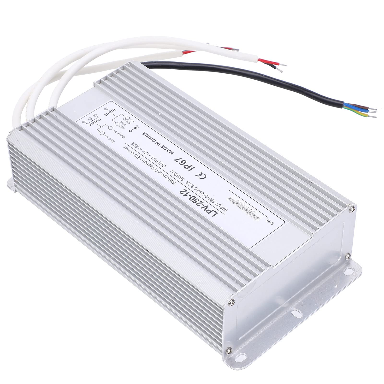 IP67 Wodoodporny Sterownik LED 12V 250W Zasilacz