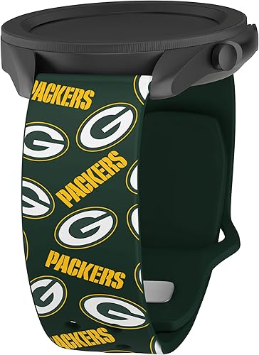 Game Time Green Bay Packers - Correa de reloj HD de cambio rápido compatible con Samsung y más