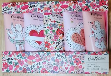 Heathcote & Ivory Cath Kidston With Love Cassis & Rose Ditsy Floral Hand Cream Set 5x 30ml