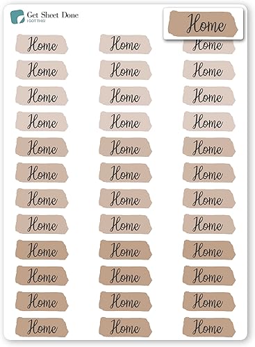 Work Office Home Planner StickersRemote Work Stickers  36 Vinyl Stickers (approx 1)  Highlighted Text ScriptLife Schedule (Coffee, Home)