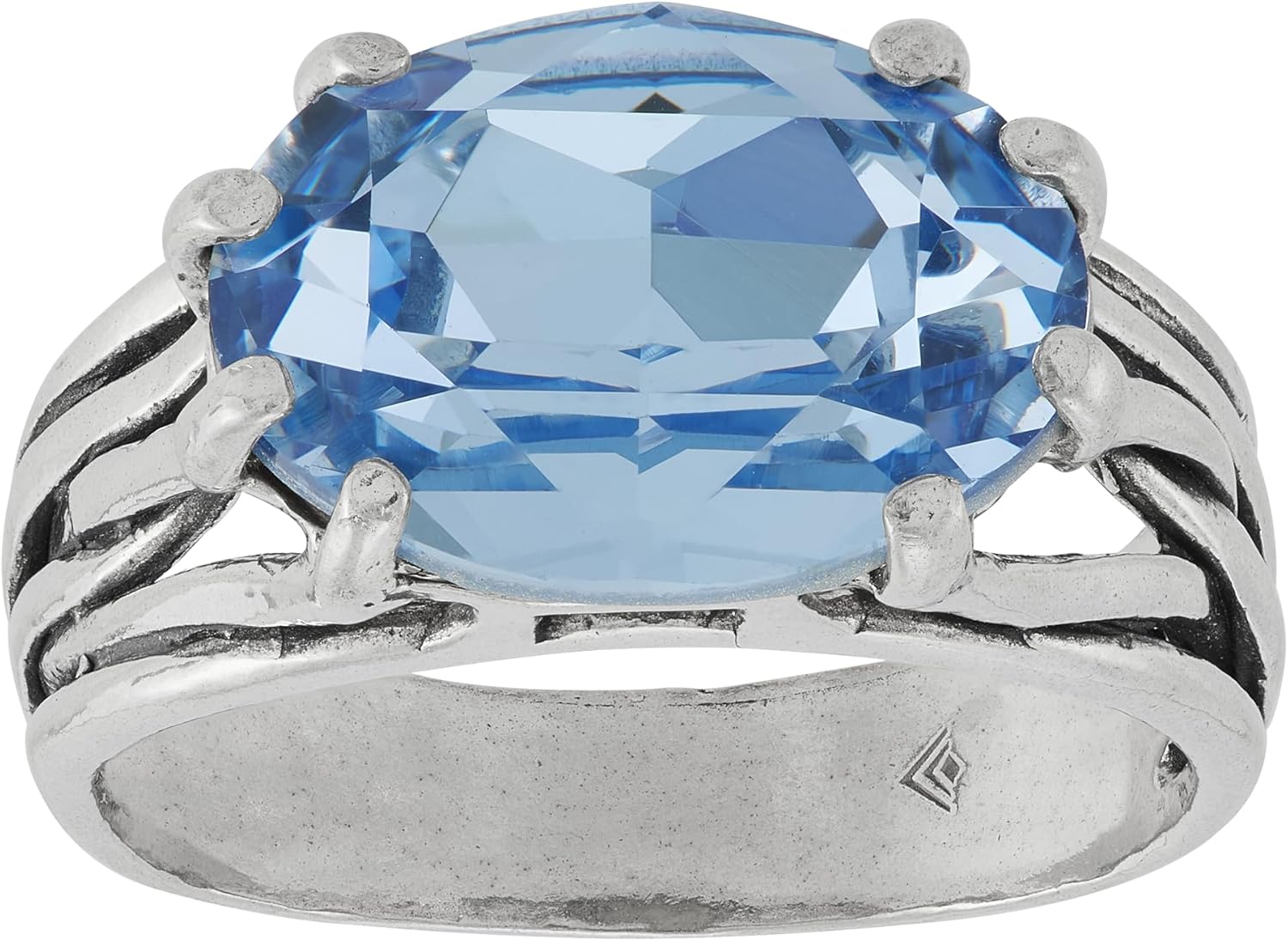 Silpada 'Cooling Touch' Sterling Silver Blue Crystal Ring, Size 11, Size 11