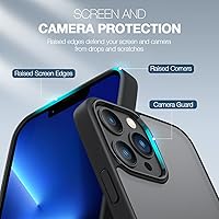 Vista 2 de ORIbox - Funda delgada para iPhone 13 Pro Max de 6.7 pulgadas, ajustada, delgada, con protección a prueba de golpes, con diseño transparente y mate