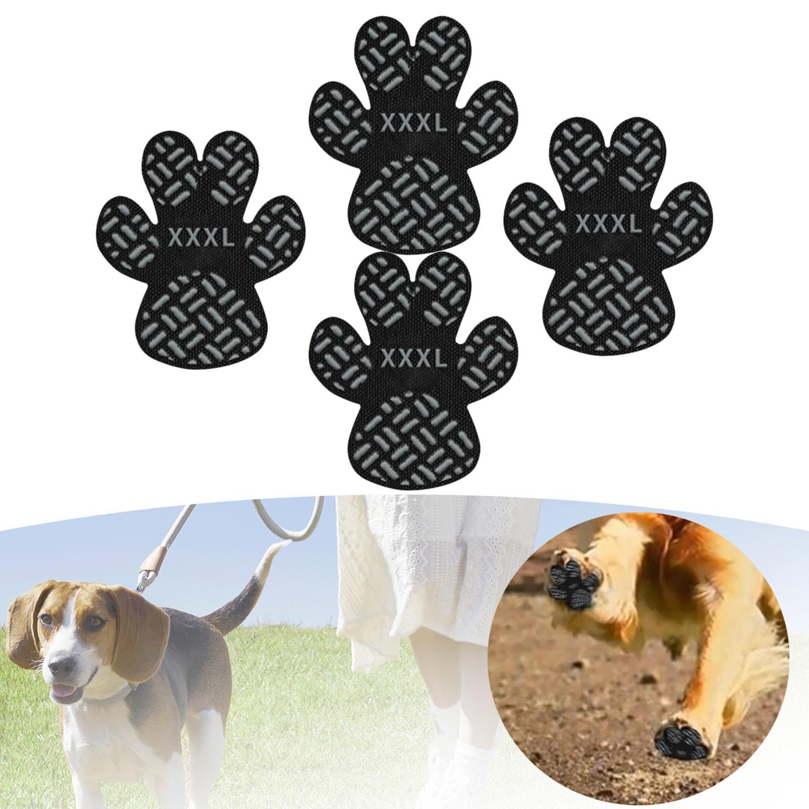 Enakshi® 4 Pieces Dog Paw Pads Pet Footwear Booties Socks Dog Anti Slip Feet Stickers XXXL Black|Pet Supplies | Dog Supplies | Clothing & Shoes (B0DG8MQ8YM) Amazon Price History, Amazon Price Tracker