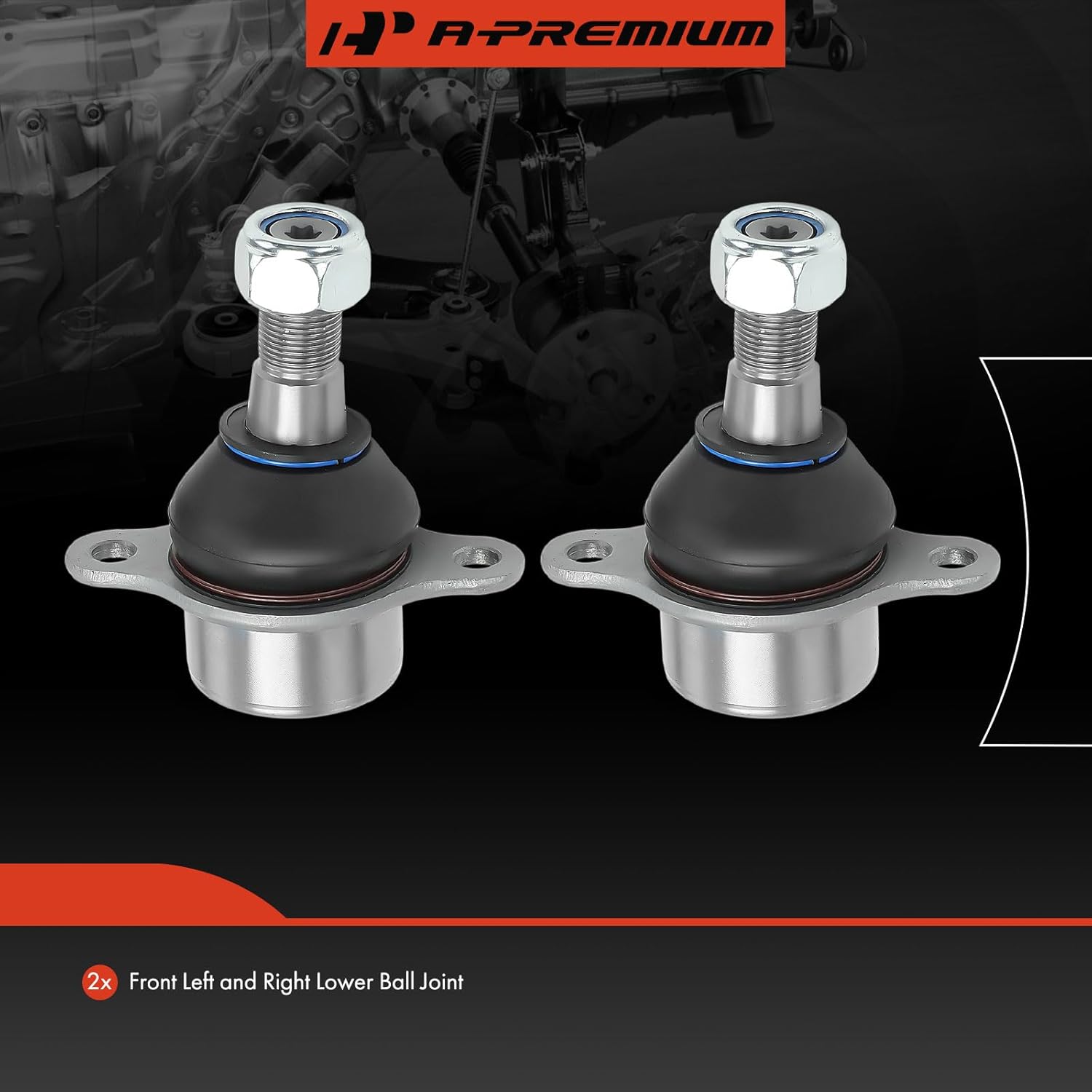 A-Premium 2 x Front Lower Ball Joints, Compatible with Ford Transit-150 Transit-250 Transit-350 Transit-350 HD, 2020-2025