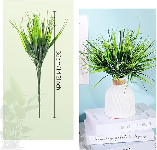 Miniatura 2 de 16 paquetes de plantas colgantes artificiales, suculentas artificiales, cadena de perlas falsas, hiedra falsa, vid vegetal, tallos de boj, arbustos