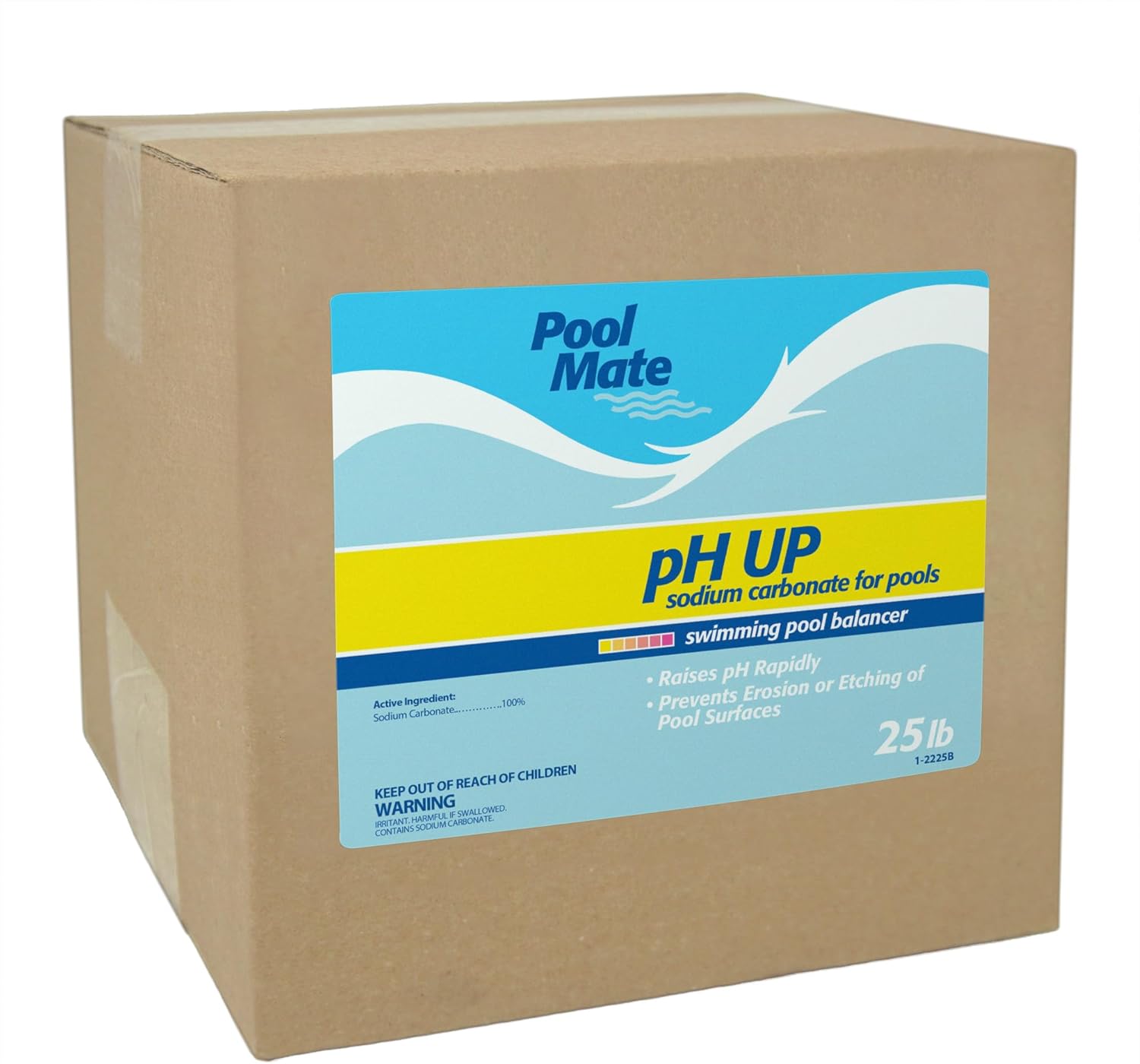 Pool Mate 25-Pounds Premium pH Up for Pools, 100% Sodium Carbonate