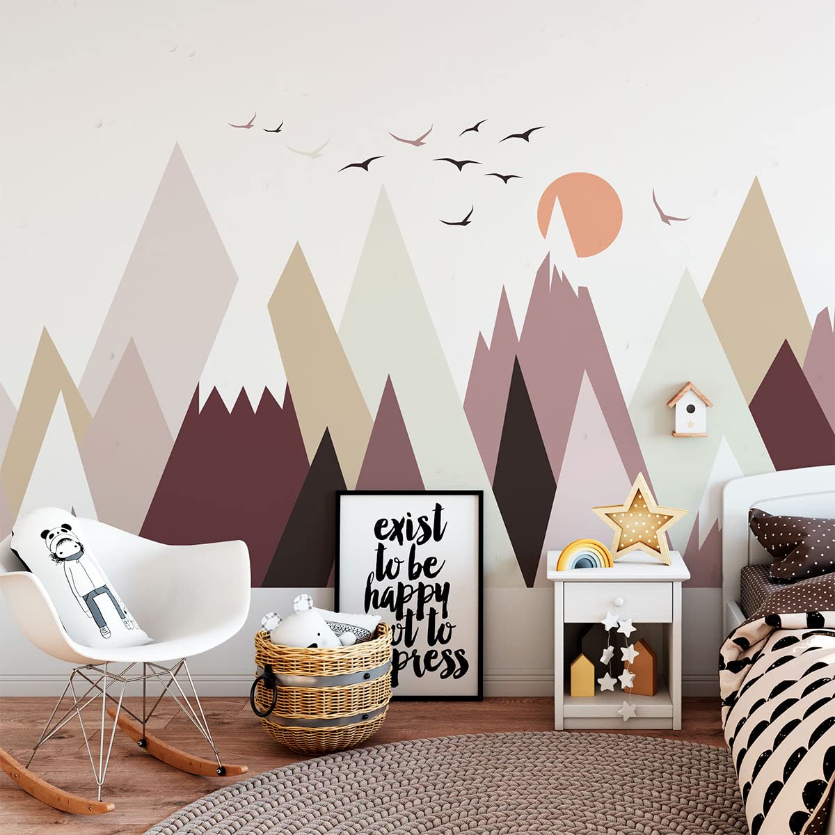 Ambiance Sticker Katenkka Children's Wall Sticker for Baby Room Decoration - Giant Adhesive Wall Sticker - H40 x L60 cm