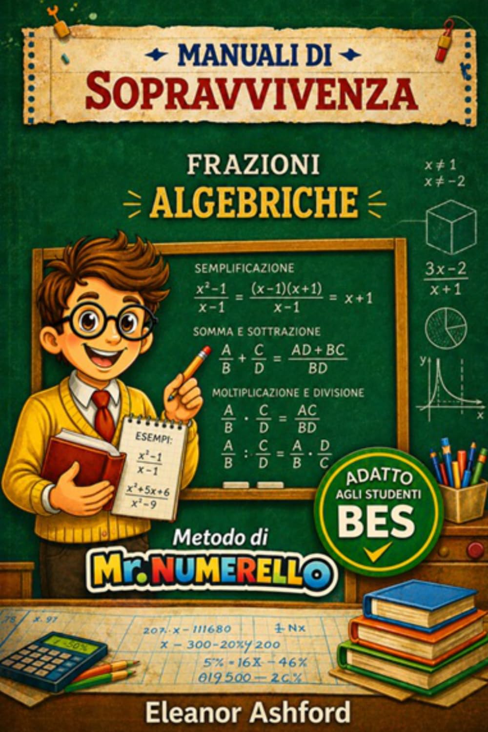 Frazioni Algebriche: Manuali di Sopravvivenza - Metodo di Mr Numerello (Manuali di Sopravvivenza di Mr Numerello - Capire senza tutor)