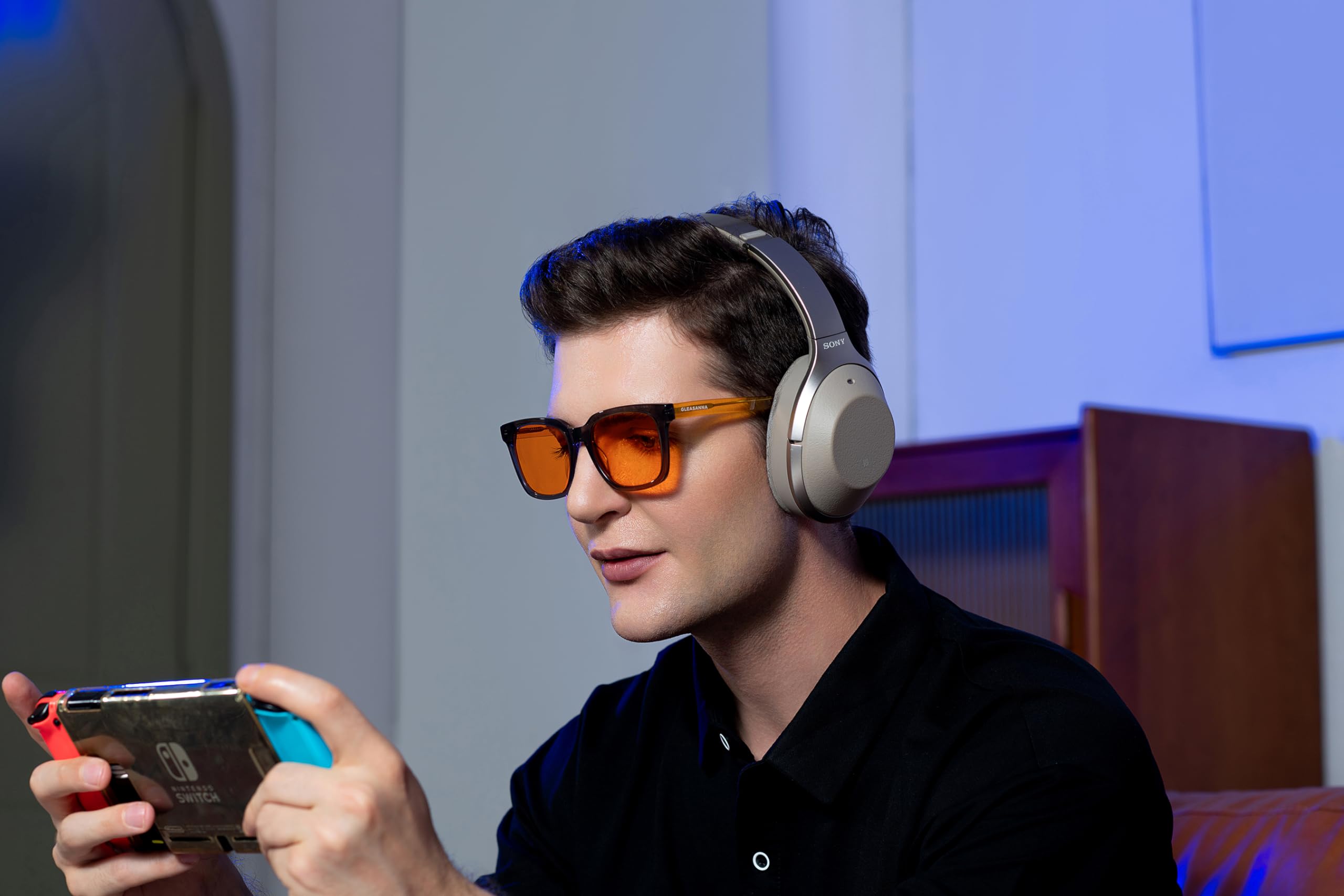 Gafas antifatiga con bloqueo de luz azul del 99,9% para hombres y mujeres, gafas para juegos de computadora contra la fatiga ocular y dolores de cabeza