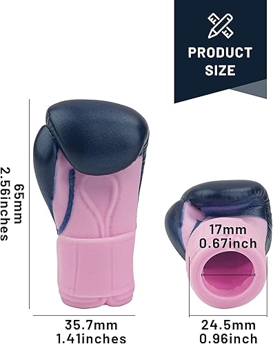 Miniatura 6 de AQKILO Guantes de boxeo mini marionetas de dedo, elimina tu estrés! Cosas extrañas al azar, regalos de elefante blanco, 2 unidades (azul)