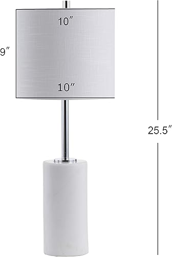 Miniatura 3 de JONATHAN Y JYL2007A Aksel - Lámpara de mesa LED de mármol de 25.5 pulgadas, contemporánea, de transición, moderna, para mesita de noche, lámpara