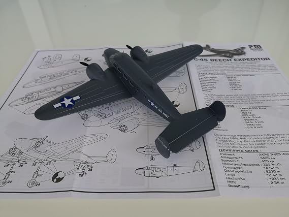 Pm Model Beechcraft C-45 Expeditor Royal Navy Plastik Uçak Maket Kiti