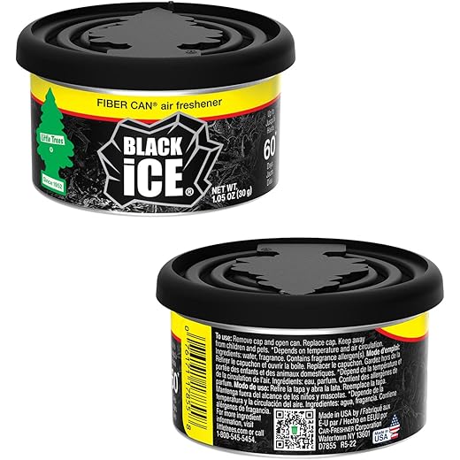 Little Trees Black Ice Car Air Freshener 30g