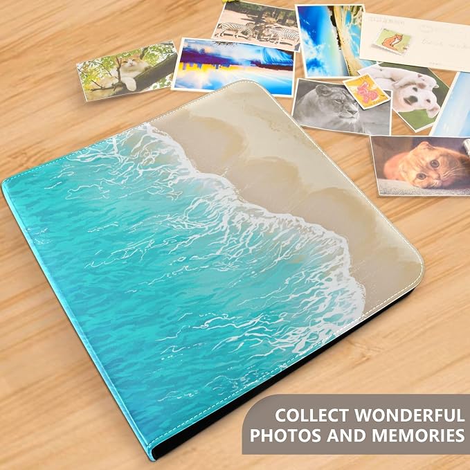 Álbum de fotos grande con cubierta de cuero JIPONI miniatura 6
